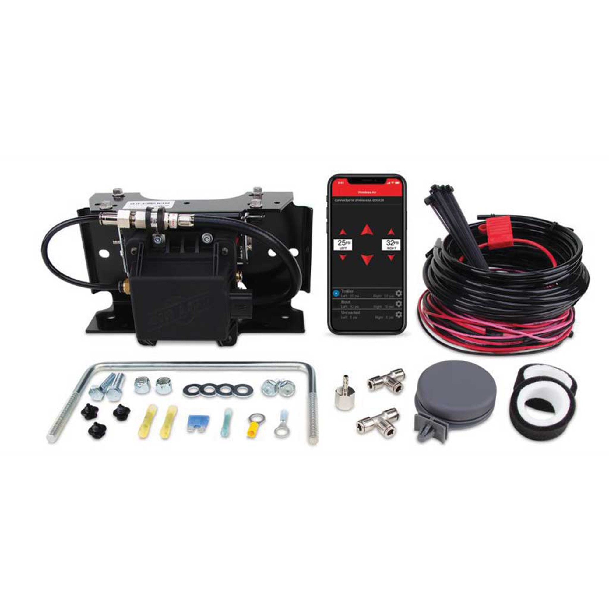 Air Lift Company RideControl EZ Mount Air Spring Kit — Wireless Controller, Mobile App Compatible, 2000-Lb. Capacity, Model# ALC73000EZ